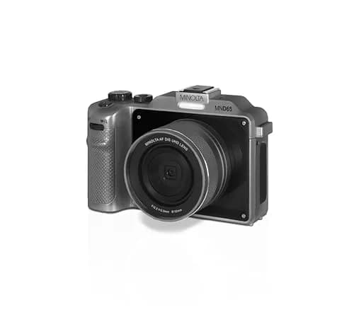 Minolta MND65 56MP Camera | 4K 60FPS Video, Dual-Lens Selfie, 18X Zoom, Compact Gray thumbnail 1