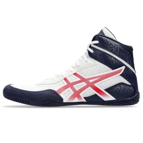 ASICS Men's MATCONTROL 3 Wrestling Shoes, US 10 (Medium), White/Classic Red thumbnail 1