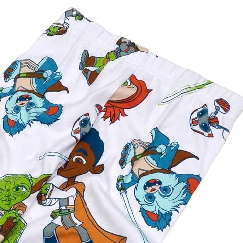 STAR WARS Boys' 2-Piece Snug-fit Cotton Pajama Set, Fighter Pilot Luke, Size 10 thumbnail 2