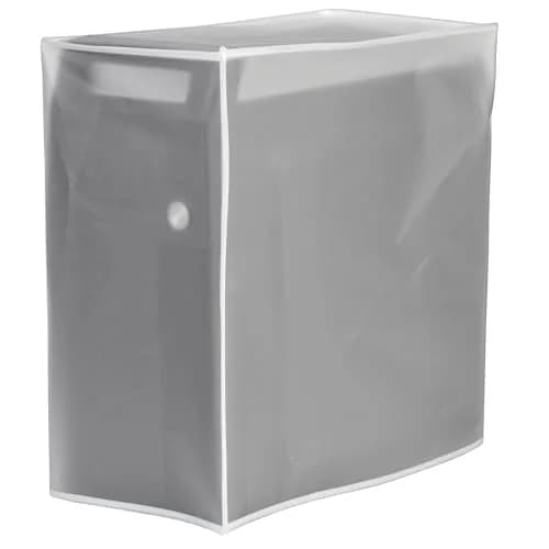 SZBRO Medium PC Dust Cover 21cm (8"W x 17.5"H x 17.5"D) | Waterproof & See-Through for Gaming Desktops thumbnail 1