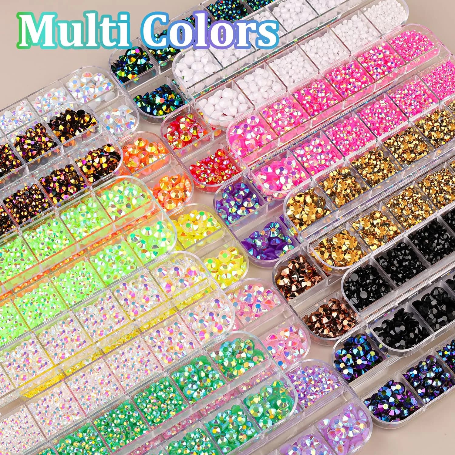 TINKRSTUFF Gold Flatback Resin Jelly Rhinestones - Small Pack with B7000 Glue | Craft & Nail Art Embellishments - view 7