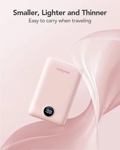 WeeFancy Compact Portable Charger 10000mAh with Built-in Cables | Fast Charging & TSA Approved thumbnail 5