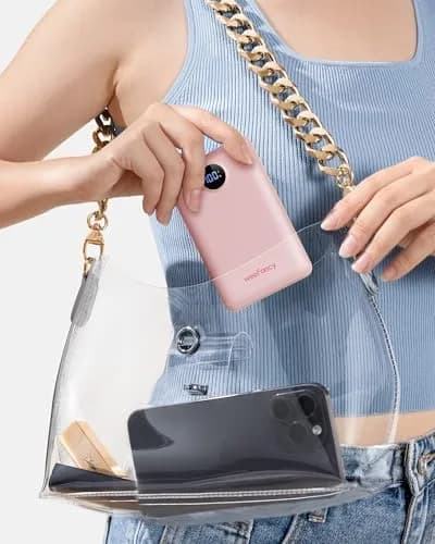 WeeFancy Compact Portable Charger 10000mAh with Built-in Cables | Fast Charging & TSA Approved thumbnail 7