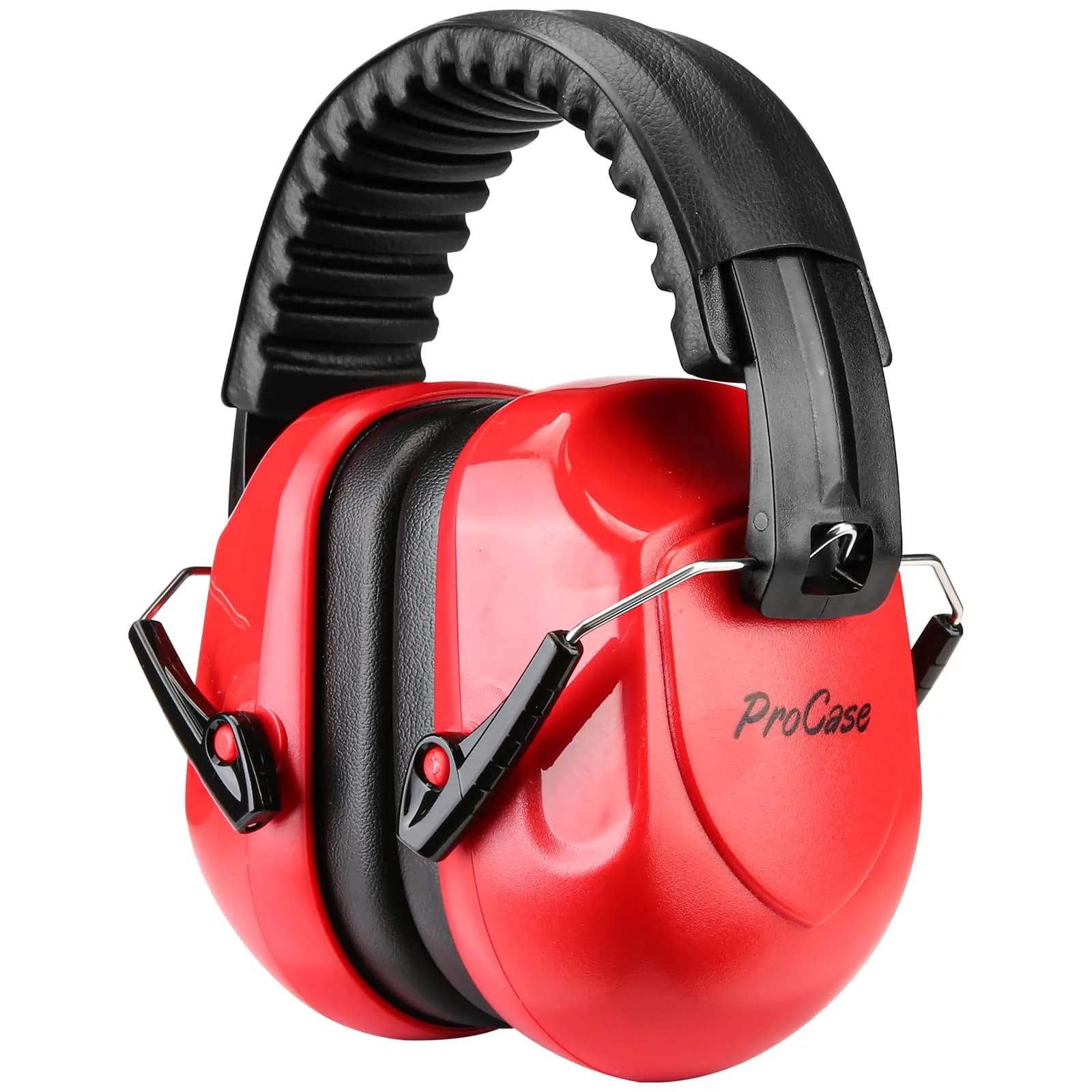 ProCase Hearing Protection Ear Muffs NRR 28dB | Noise Cancelling Headphones for Adults & Teens (Red) - main product image