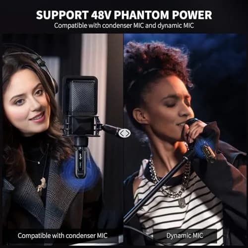 POGOLAB Wireless Microphone Transmitter Receiver 2.4Ghz | Long Range, Rechargeable, 48V Phantom Power thumbnail 6