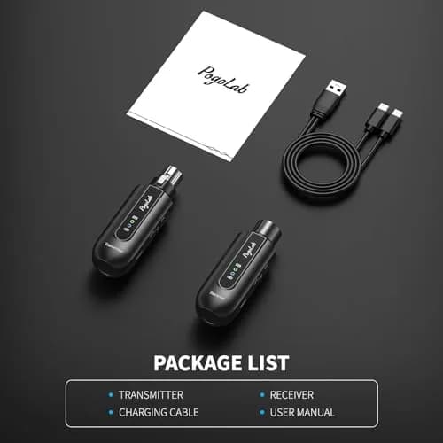POGOLAB Wireless Microphone Transmitter Receiver 2.4Ghz | Long Range, Rechargeable, 48V Phantom Power thumbnail 7