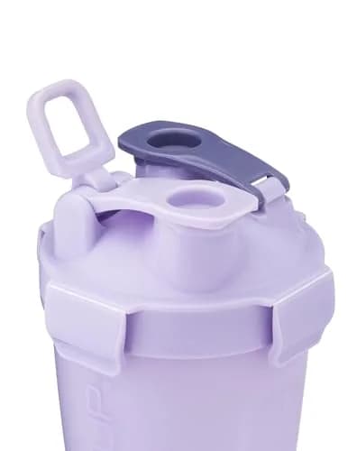 Hydra Cup DualShaker Pro 32 oz Shaker Bottle with Dual Mixing & Storage | Purple thumbnail 2