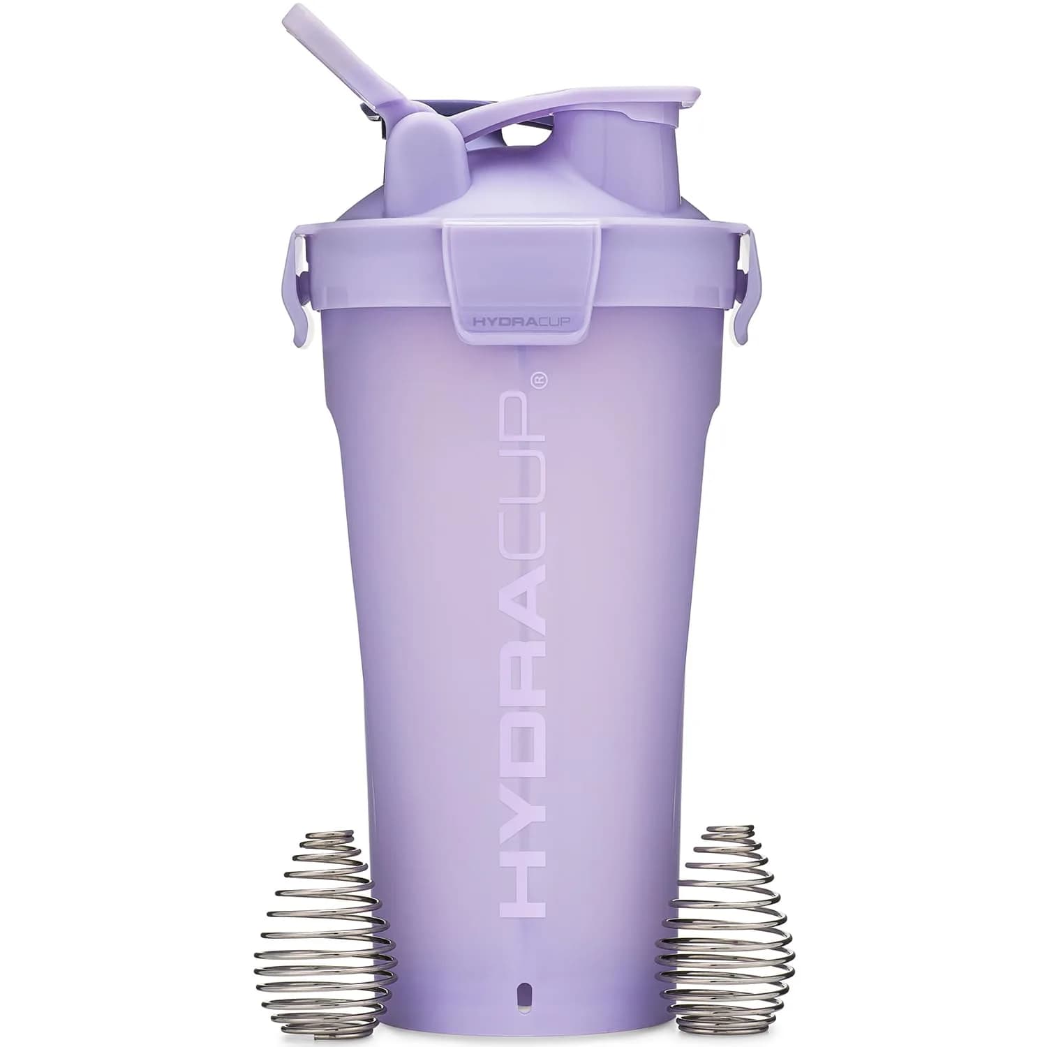 Hydra Cup DualShaker Pro 32 oz Shaker Bottle with Dual Mixing & Storage | Purple - main product image