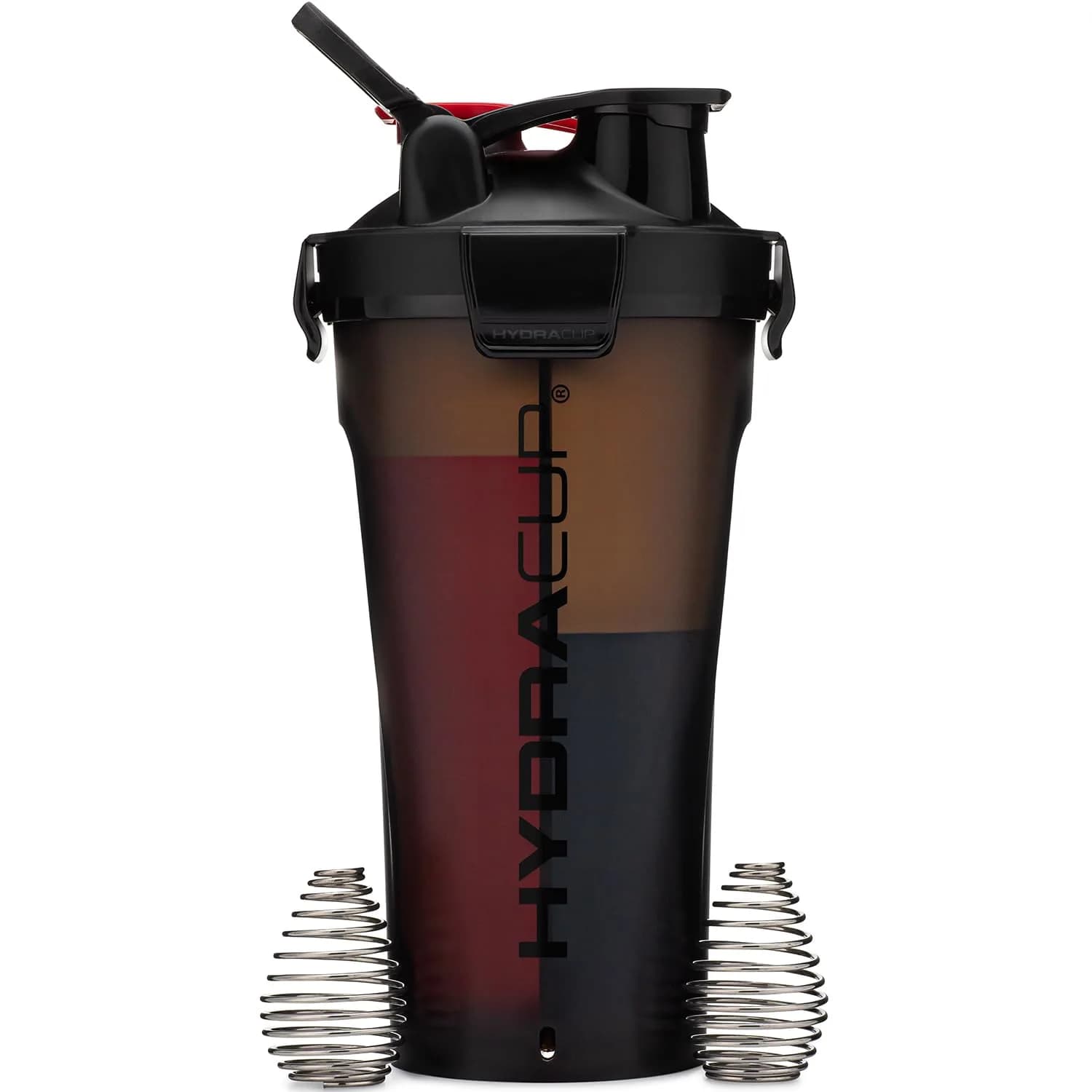 Hydra Cup DualShaker Pro 946ml (32 oz) Black | Dual Mixing Shaker Bottle with Storage — Black