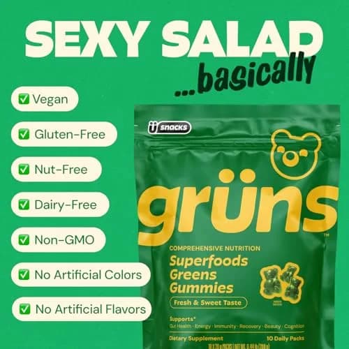 Grüns Adult Greens Gummies & Daily Multivitamin 28 ct | Clinically Tested & Science-Backed thumbnail 7