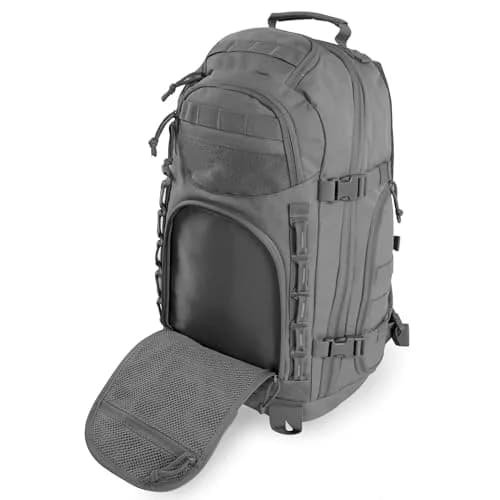 HIGHLAND TACTICAL Foxtrot 38L Large Tactical Backpack for Men & Women | Durable Hiking Travel Laptop Backpack with Organizer Pockets, MOLLE Daypack with Waist Belt for Everyday Carry, Camping, Work thumbnail 6