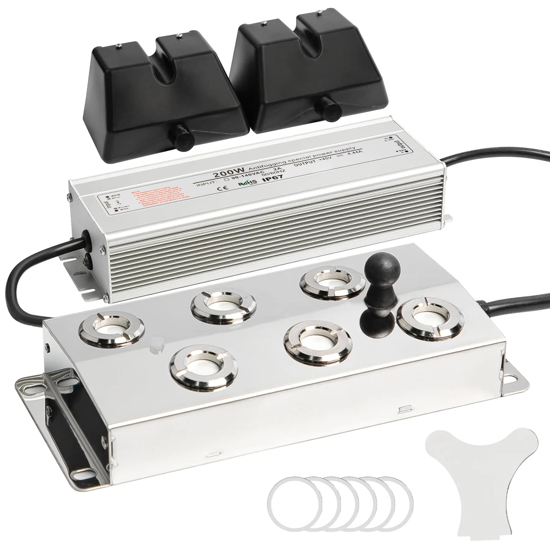 Toriexon Ultrasonic Mist Maker Fogger 6 Heads | 5000ml/H Outdoor Fogger for Gardens & Ponds - main product image