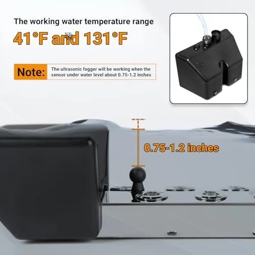 Toriexon Ultrasonic Mist Maker Fogger 6 Heads | 5000ml/H Outdoor Fogger for Gardens & Ponds thumbnail 6