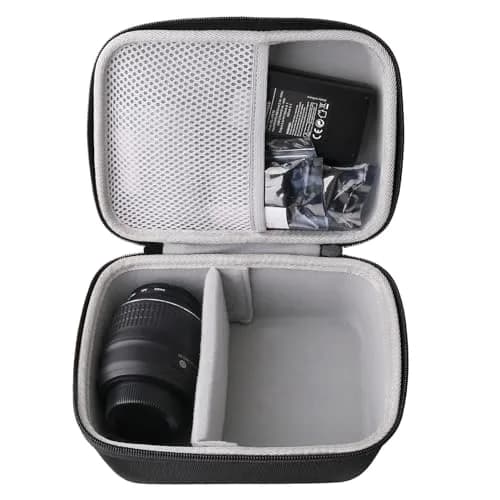 JINMEI Hard EVA Camera Carrying Case for Panasonic Lumix GX85/G7 & Sony Alpha a6400/a6700/a6100 (Large, Black) | Protects Against Shocks & Dust thumbnail 6