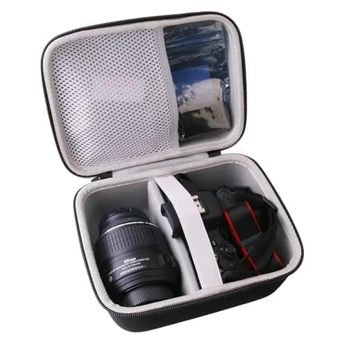 JINMEI Hard EVA Camera Carrying Case for Panasonic Lumix GX85/G7 & Sony Alpha a6400/a6700/a6100 (Large, Black) | Protects Against Shocks & Dust thumbnail 9