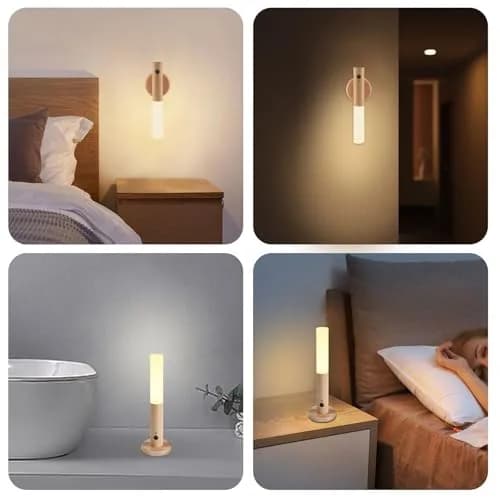 LANDGOO Motion Sensor Wall Sconce | Rechargeable Night Light with PIR Sensor, Warm White thumbnail 2