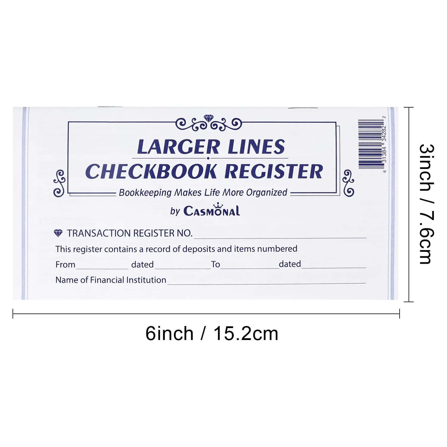 CASMONAL Check Registers for Personal Checkbooks (12-Pack) | Log Transactions & Track Payments - view 5