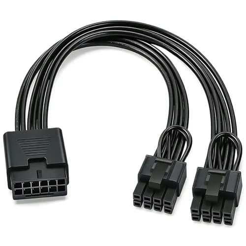 COMeap 16 Pin to Dual 8 Pin PCIe Conversion Cable 18cm (7in) | Powers GPUs with 12VHPWR PSU Ports thumbnail 8