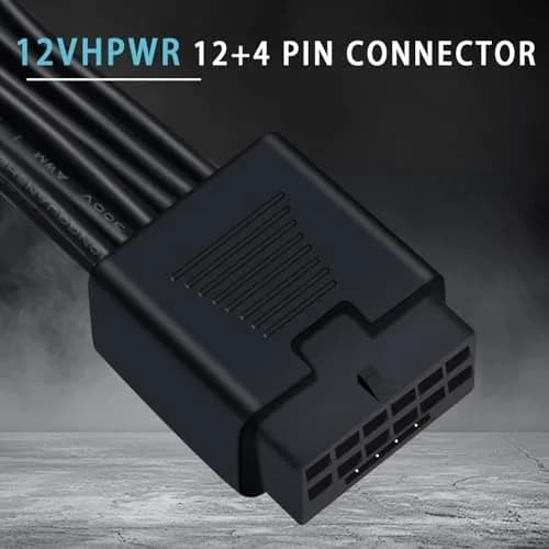 COMeap 16 Pin to Dual 8 Pin PCIe Conversion Cable 18cm (7in) | Powers GPUs with 12VHPWR PSU Ports thumbnail 2
