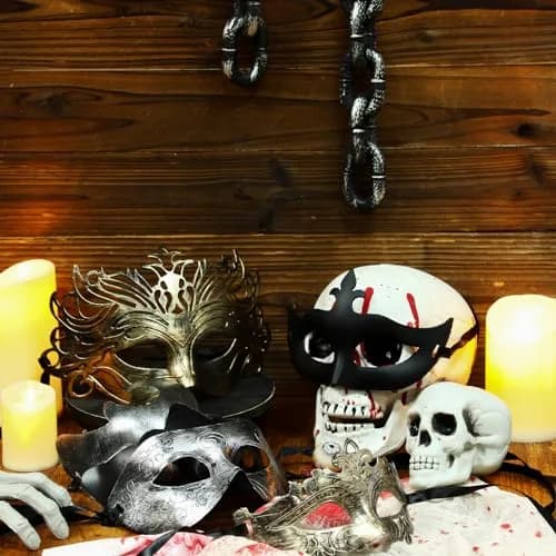 Chivao 60 Pcs Halloween Masquerade Masks Bulk | Classic Venetian Style for Parties thumbnail 7