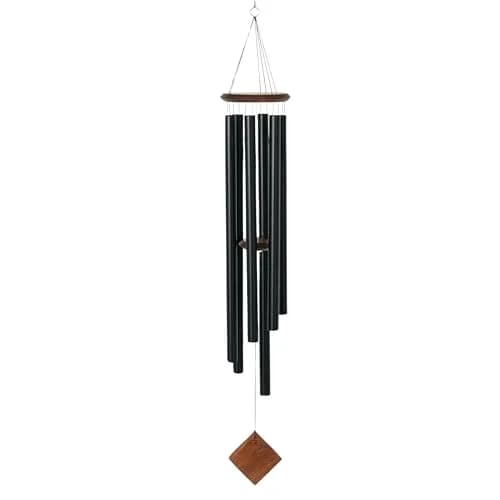Woodstock Chimes Neptune Wind Chime 54" Large Black Deep Tone Sound for Outdoor Garden Patio Porch Decor thumbnail 9