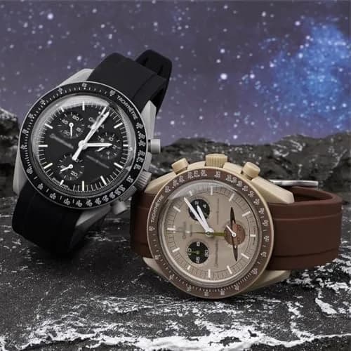 Niziruoup Watch Band for Omega Swatch Rolex 22mm | Curved No Gap Silicone Rubber Strap thumbnail 7