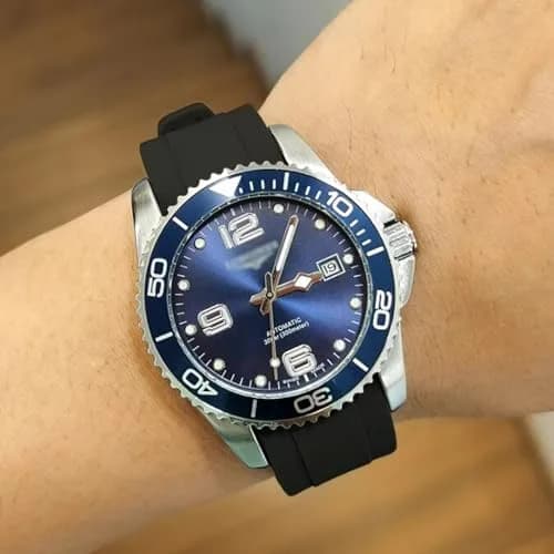 Niziruoup Watch Band for Omega Swatch Rolex 22mm | Curved No Gap Silicone Rubber Strap thumbnail 4
