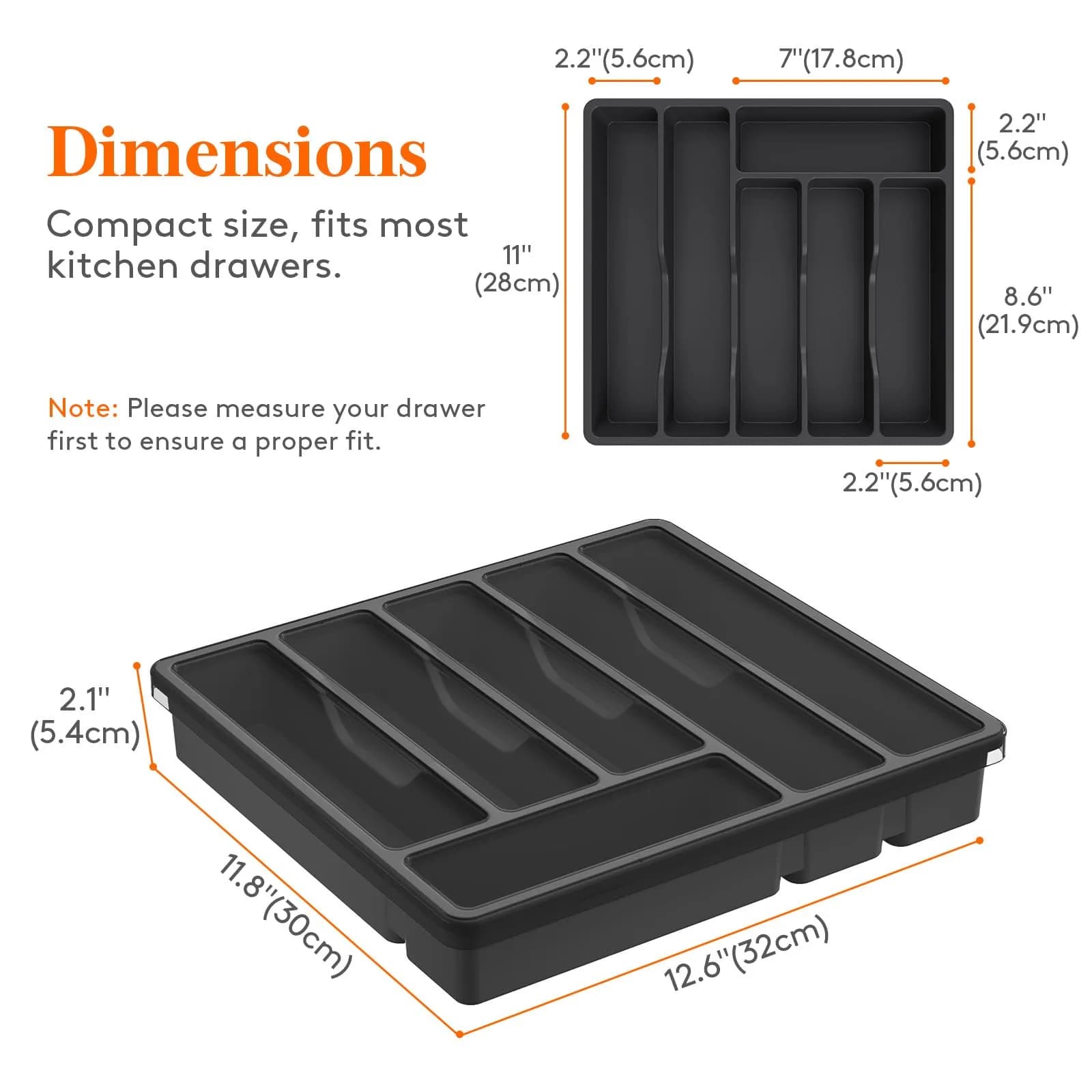 Lifewit Silverware Organizer with Lid, 12.6x11.8, Dust-Free Storage, BPA-Free, Modern Design thumbnail 4