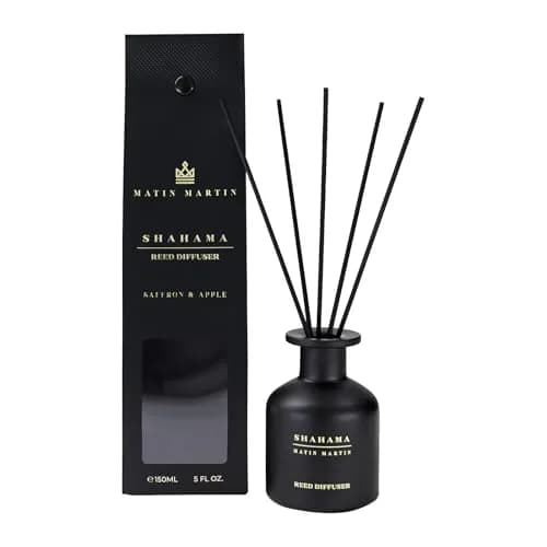 Matin Martin Shahama Reed Diffuser 5 oz | Luxury Aromatherapy with Saffron & Apple thumbnail 1