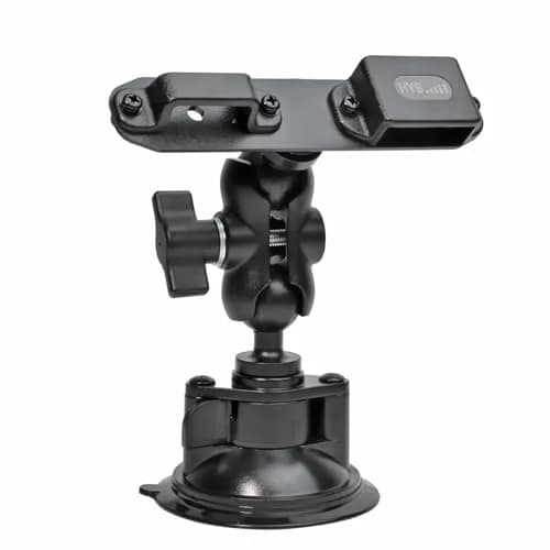 HYS Suction Cup Car Mount for Walkie Talkie HT & Remote Mic | Universal Hands-Free Radio Holder thumbnail 1