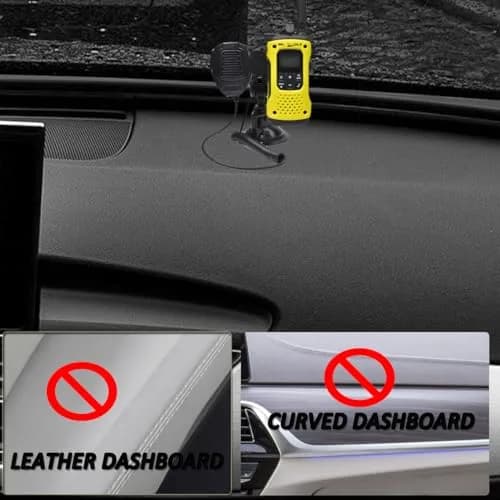HYS Suction Cup Car Mount for Walkie Talkie HT & Remote Mic | Universal Hands-Free Radio Holder thumbnail 4