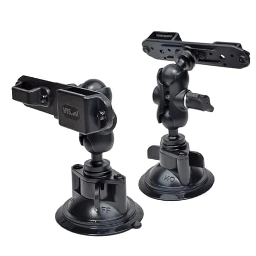 HYS Suction Cup Car Mount for Walkie Talkie HT & Remote Mic | Universal Hands-Free Radio Holder thumbnail 3