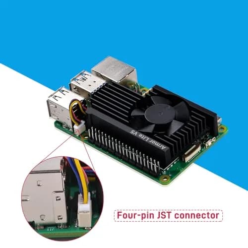 GeeekPi Active Cooler for Raspberry Pi 5, Armor Lite V5 Cooler Aluminum Heatsink & Fan 4GB/8GB | Supports PWM Speed Control thumbnail 5