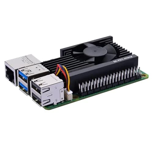 GeeekPi Active Cooler for Raspberry Pi 5, Armor Lite V5 Cooler Aluminum Heatsink & Fan 4GB/8GB | Supports PWM Speed Control thumbnail 9