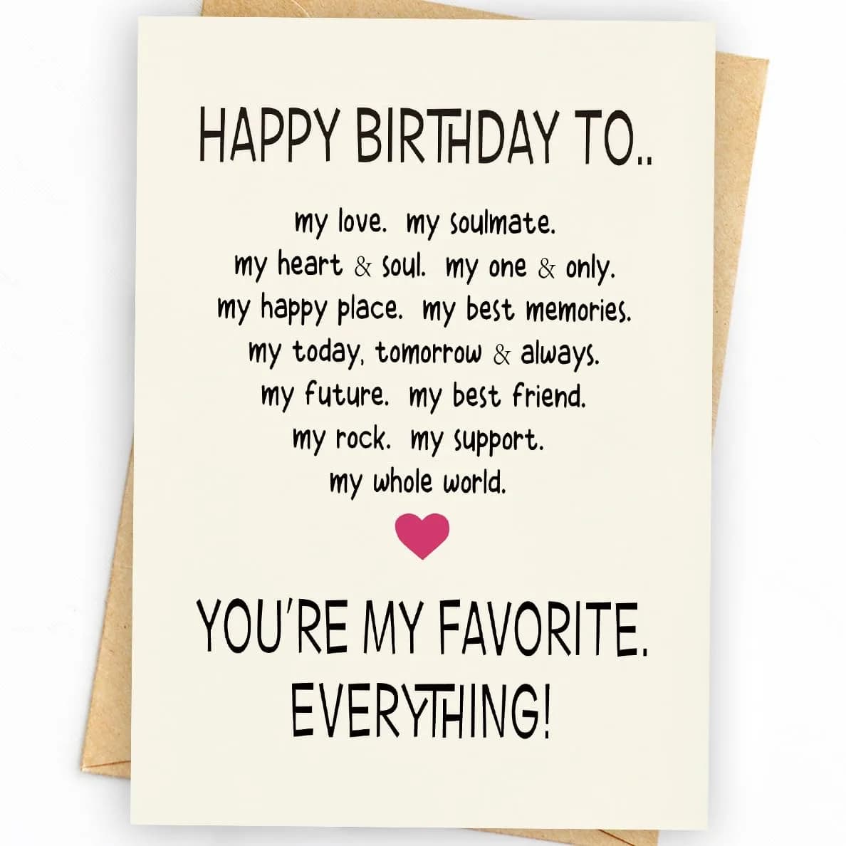 WowBefun Funny Birthday Card for Husband Boyfriend Him | 12.7 x 17.8 cm (5x7 Inch)