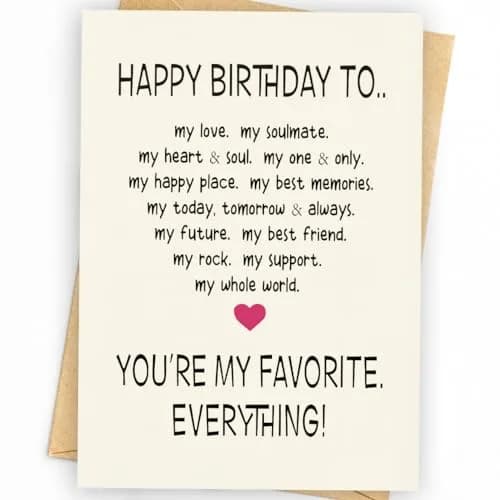 WowBefun Funny Birthday Card for Husband Boyfriend Him | 12.7 x 17.8 cm (5x7 Inch) thumbnail 1