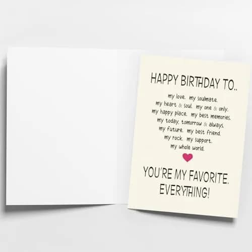WowBefun Funny Birthday Card for Husband Boyfriend Him | 12.7 x 17.8 cm (5x7 Inch) thumbnail 4