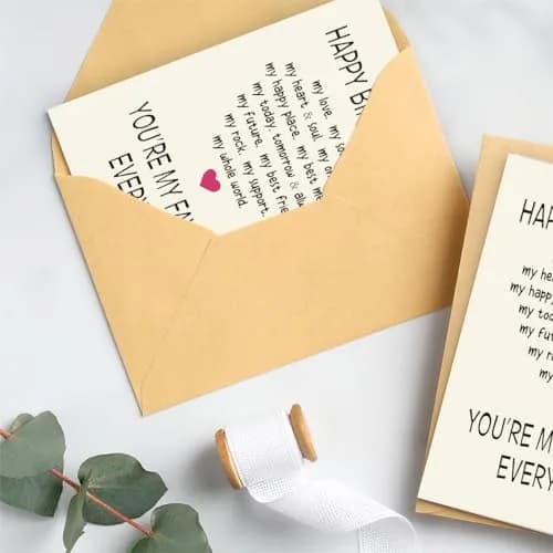 WowBefun Funny Birthday Card for Husband Boyfriend Him | 12.7 x 17.8 cm (5x7 Inch) thumbnail 5
