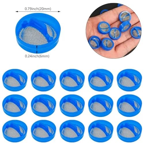 Aswewamt 20 Pcs Washer Water Inlet Valve Filter Screen Steel Mesh Repair Kit | 20mm x 6mm thumbnail 2