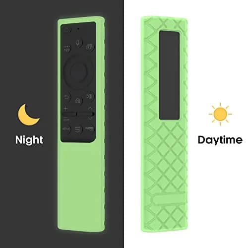 JCMOYUTY GLOW GREEN Silicone Remote Cover for Samsung Soundbar, Full Coverage, Glow in Dark, Drop-Proof, Pet & Kid Safe | AH81-15047A thumbnail 6