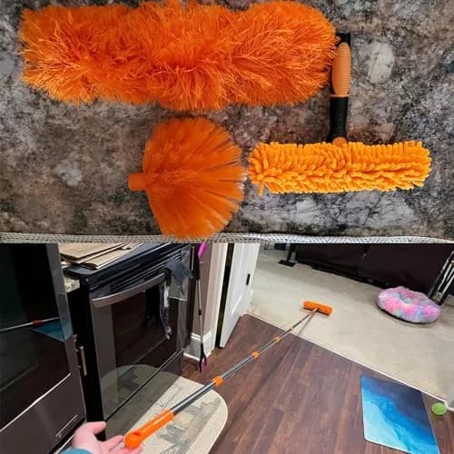 Tockrop High Reach Dusting Kit with 14 ft Extension Pole & 3 Duster Heads | Cleans Up to 20 ft High thumbnail 7