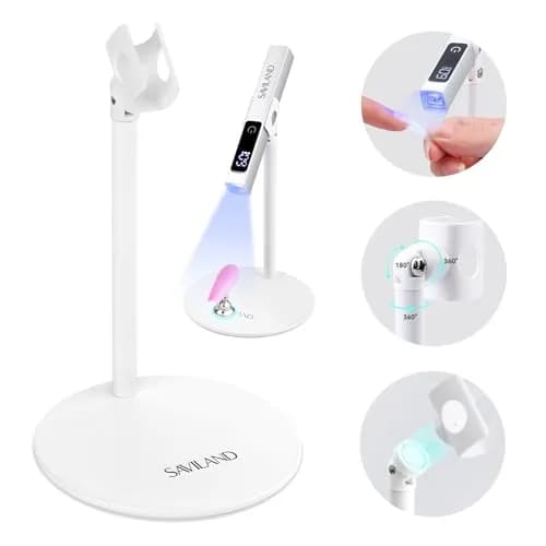 SAVILAND 360° Adjustable Magnetic UV Nail Lamp Stand | Hands-Free Curing for Gel Nails thumbnail 1