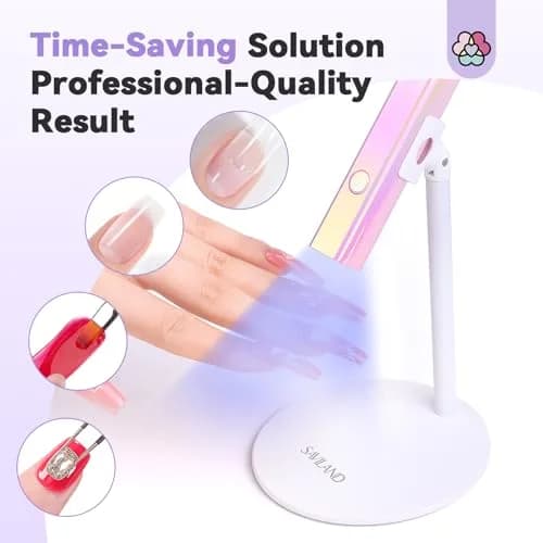 SAVILAND 360° Adjustable Magnetic UV Nail Lamp Stand | Hands-Free Curing for Gel Nails thumbnail 7