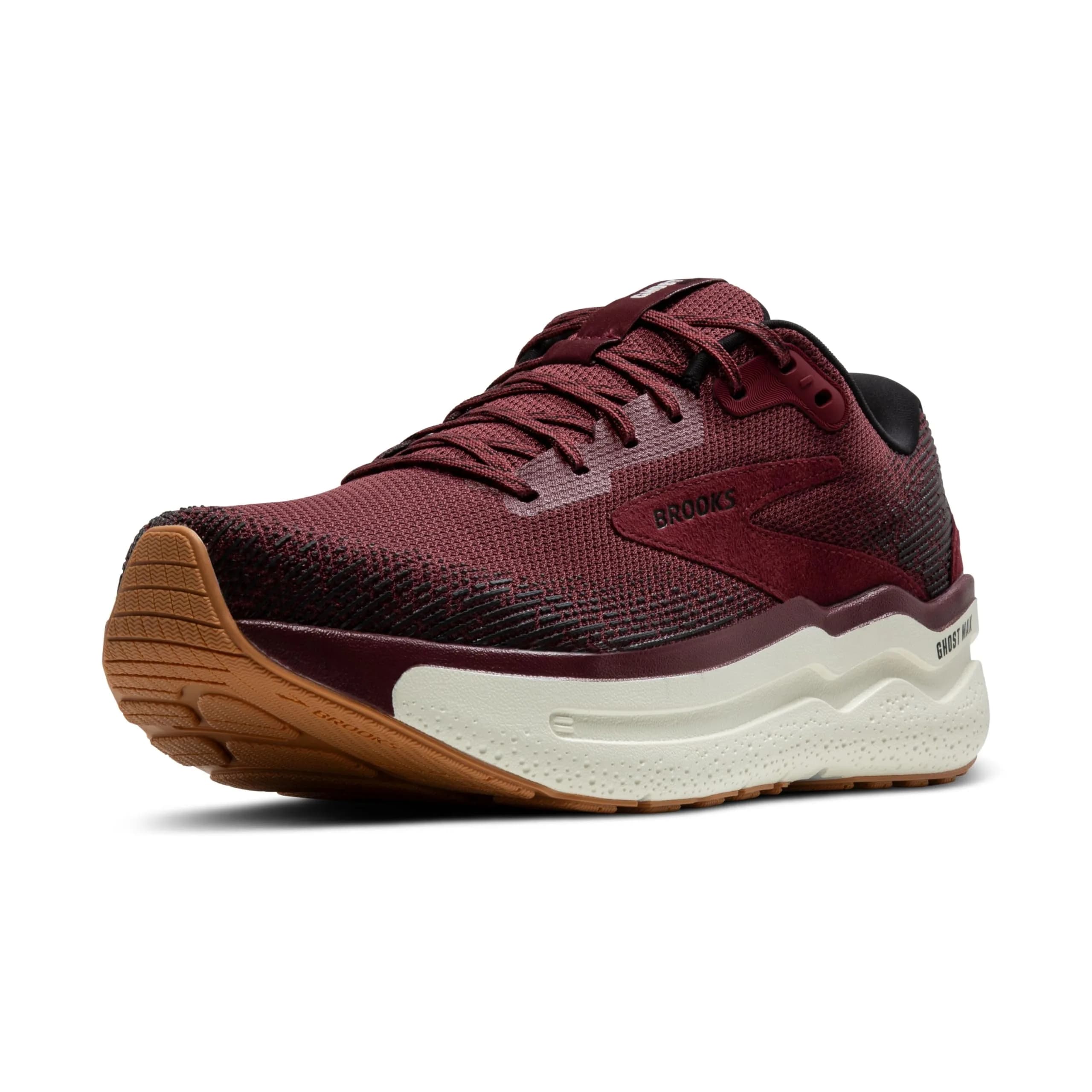 Brooks Men’s Ghost Max 2 Neutral Running & Walking Shoe - 9 Medium | Max Cushion & Stability for Indian Runners — Truffle/Black/Coconut