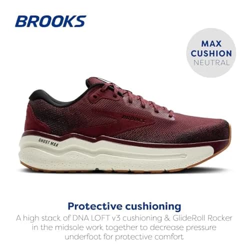 Brooks Men’s Ghost Max 2 Neutral Running & Walking Shoe - 9 Medium | Max Cushion & Stability for Indian Runners thumbnail 2