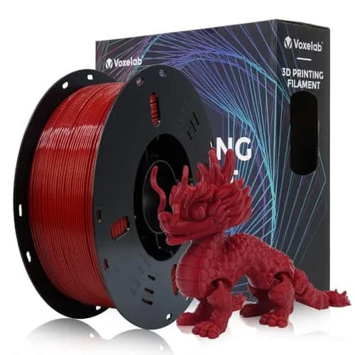VOXELAB High Speed 1.75mm Filament | Rapid Support 500mm/s | 1kg Spool | Compatible with FDM Printers | HS PLA Ruby Red thumbnail 1