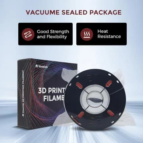 VOXELAB High Speed 1.75mm Filament | Rapid Support 500mm/s | 1kg Spool | Compatible with FDM Printers | HS PLA Ruby Red thumbnail 4
