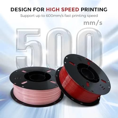 VOXELAB High Speed 1.75mm Filament | Rapid Support 500mm/s | 1kg Spool | Compatible with FDM Printers | HS PLA Ruby Red thumbnail 2