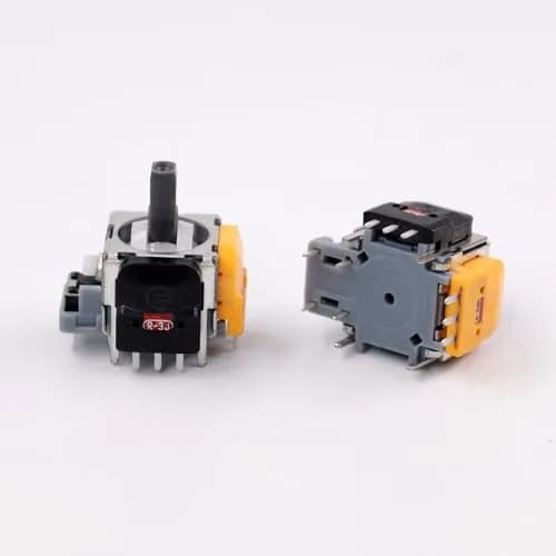 NSLikey Hall Effect 3D Analog Sensor Joystick Module 2pcs Yellow | Enhanced Durability for PS4 Controllers thumbnail 1