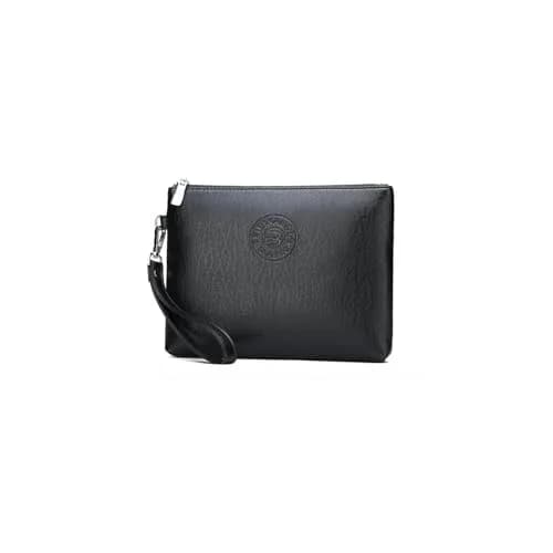 LOGUTIA Clutch Purses for Men Black Wristlet Envelope Bag | Waterproof PU Leather, Small & Dressy thumbnail 1